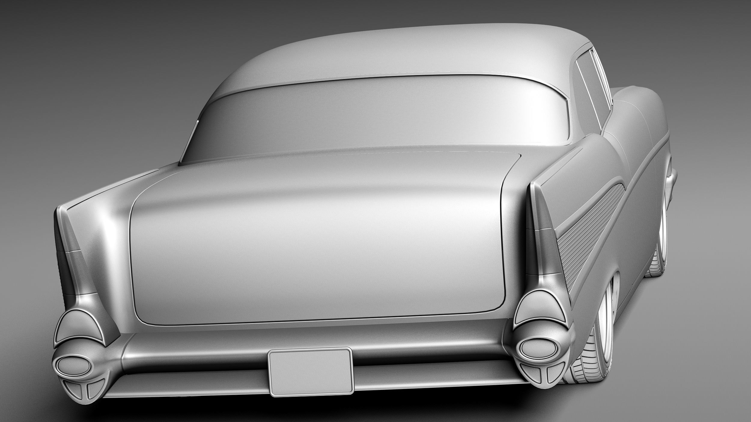 Chevrolet BelAir 1957 custom lowrider 3D Model 3D model_13