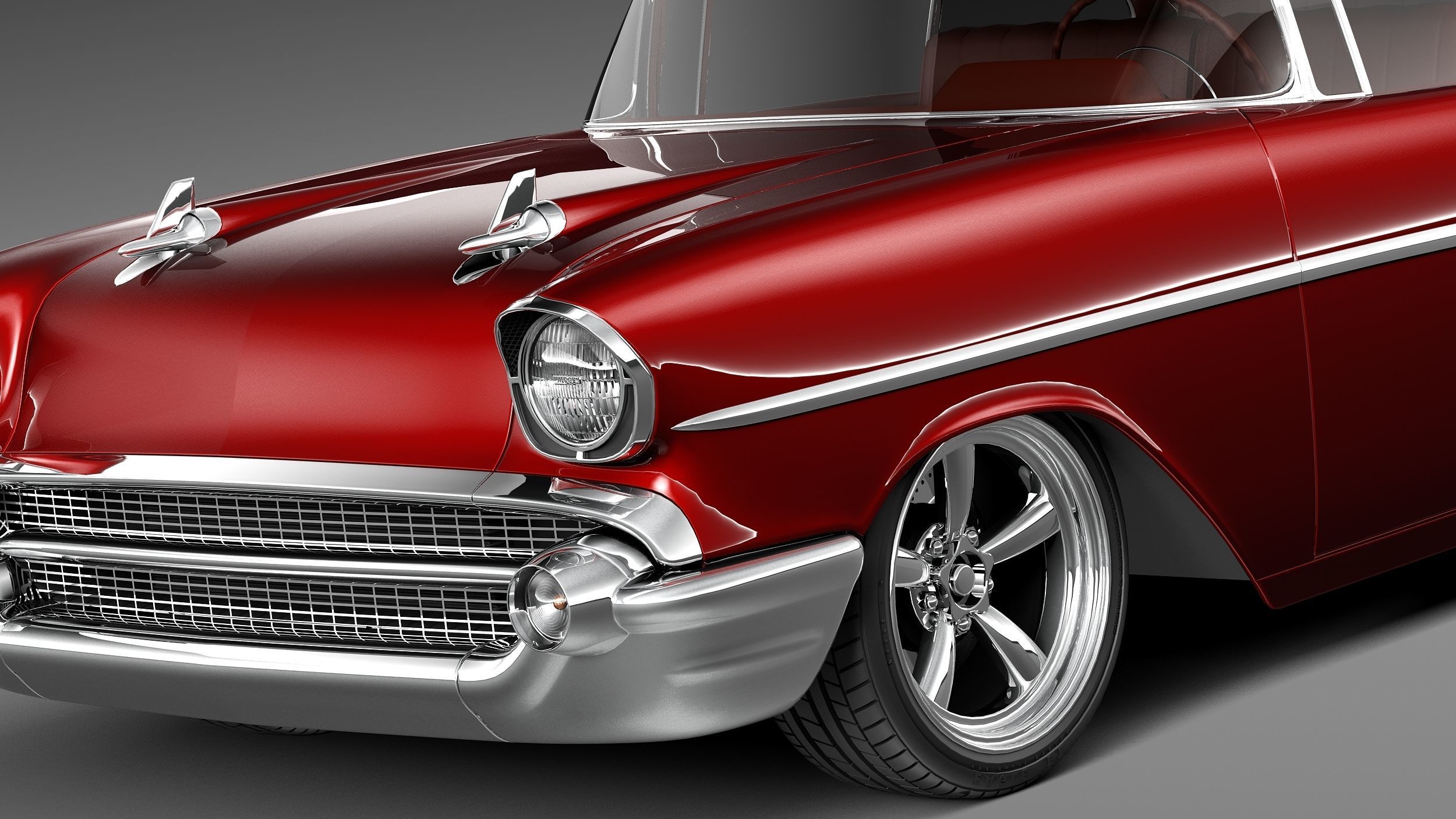 Chevrolet BelAir 1957 custom lowrider 3D Model 3D model_2
