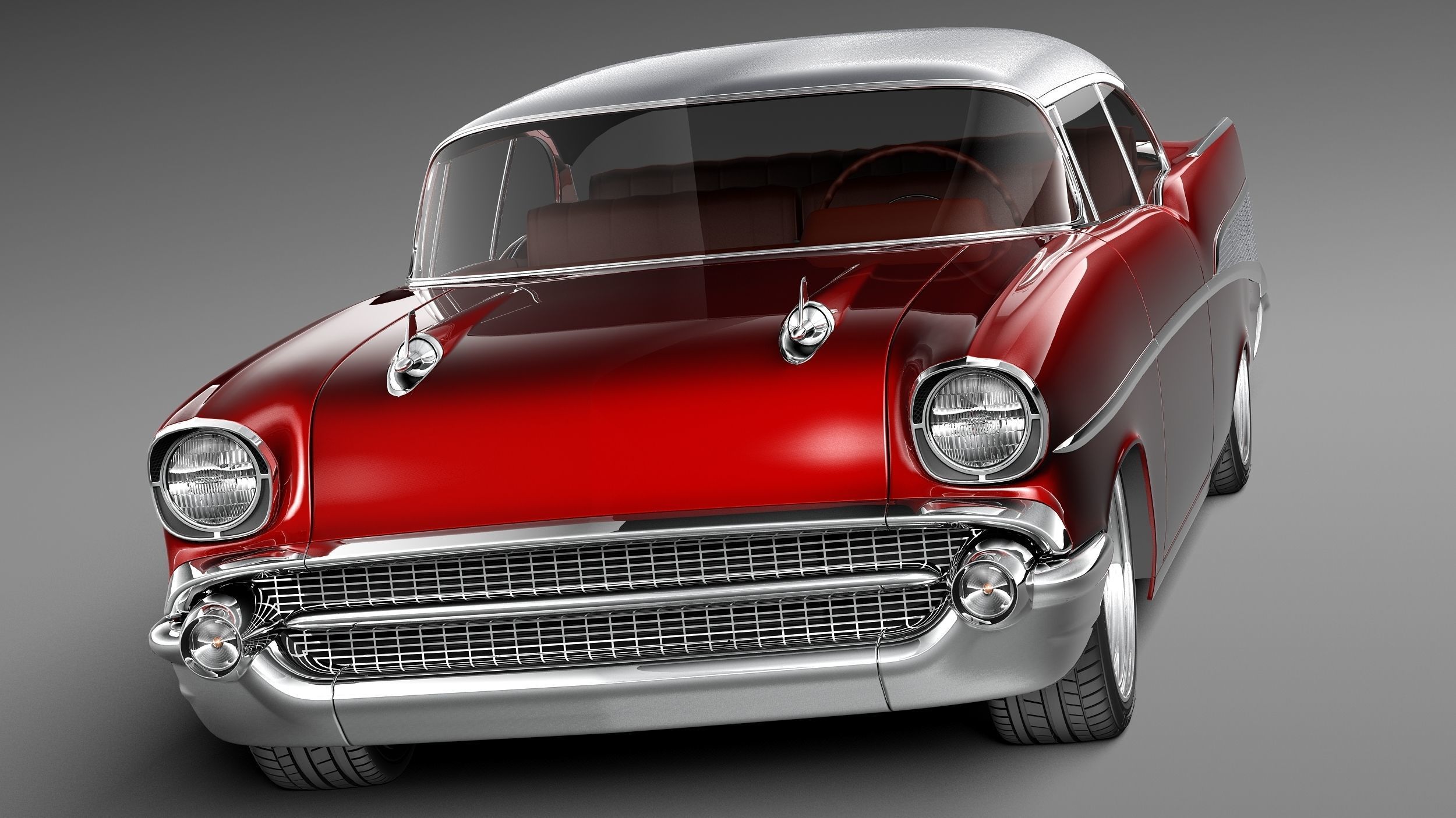 Chevrolet BelAir 1957 custom lowrider 3D Model 3D model_1