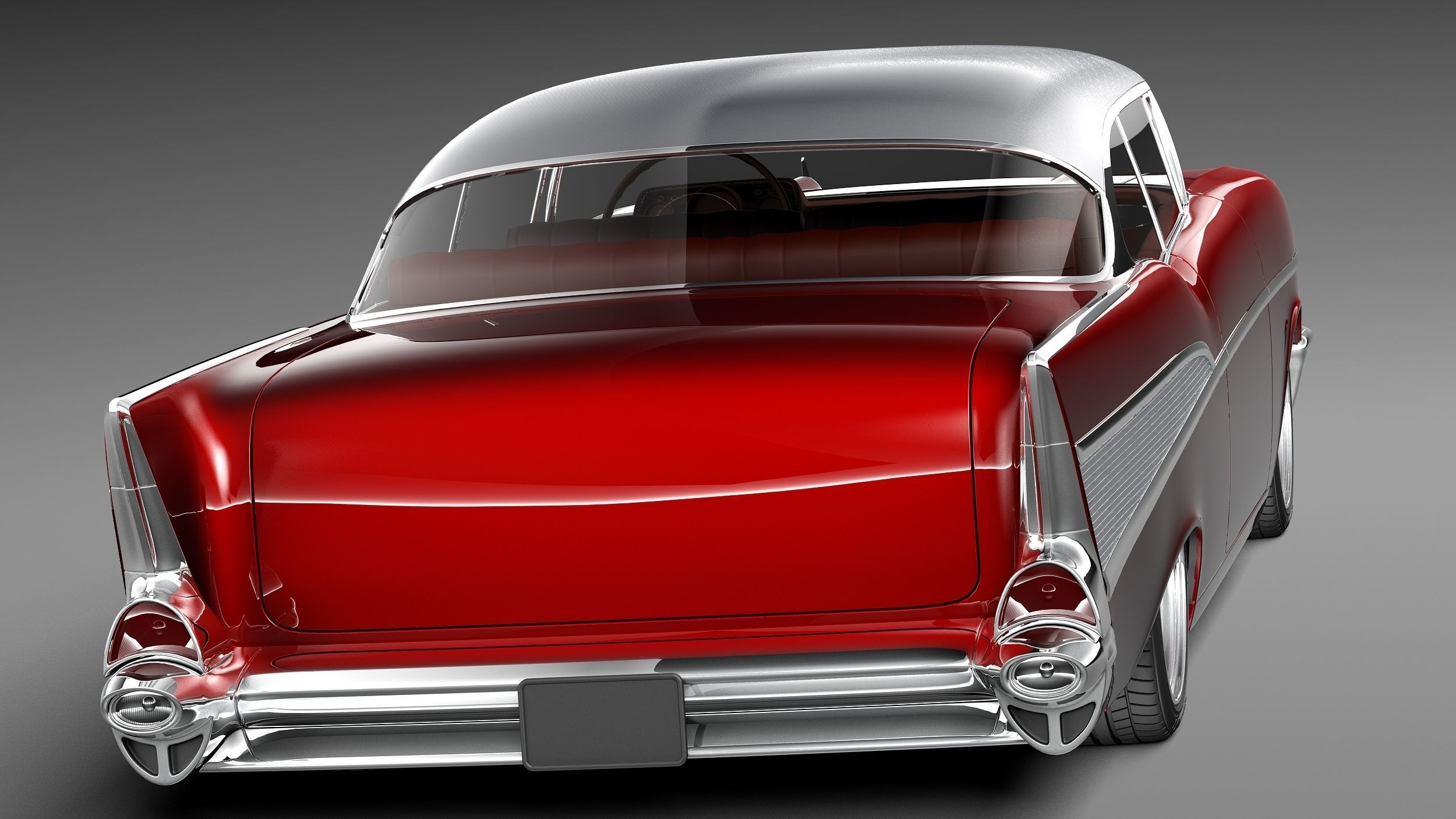 Chevrolet BelAir 1957 custom lowrider 3D Model 3D model_5