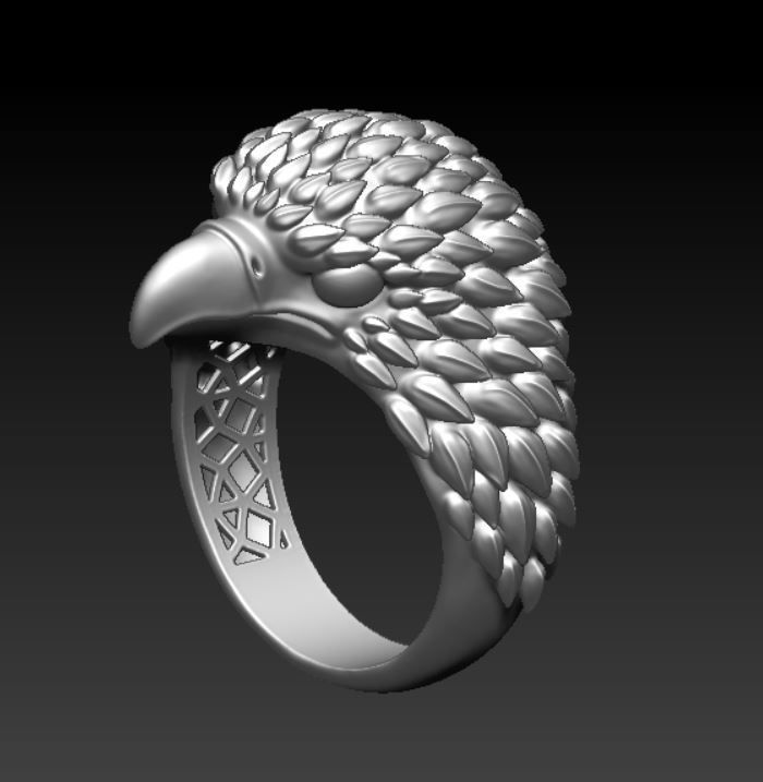 Eagle Ring 3d 3D print model_4