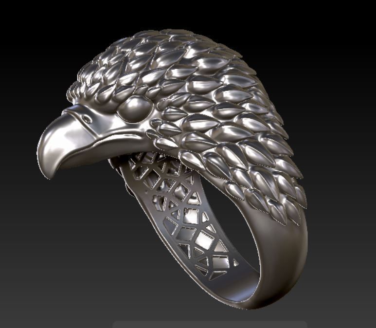 Eagle Ring 3d 3D print model_6