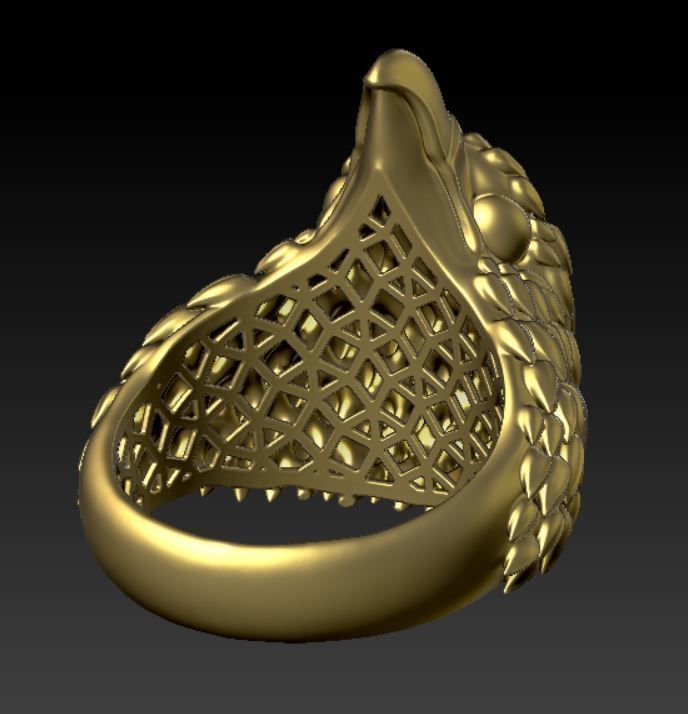 Eagle Ring 3d 3D print model_3
