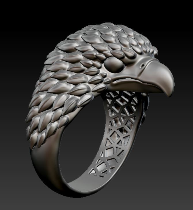 Eagle Ring 3d 3D print model_7