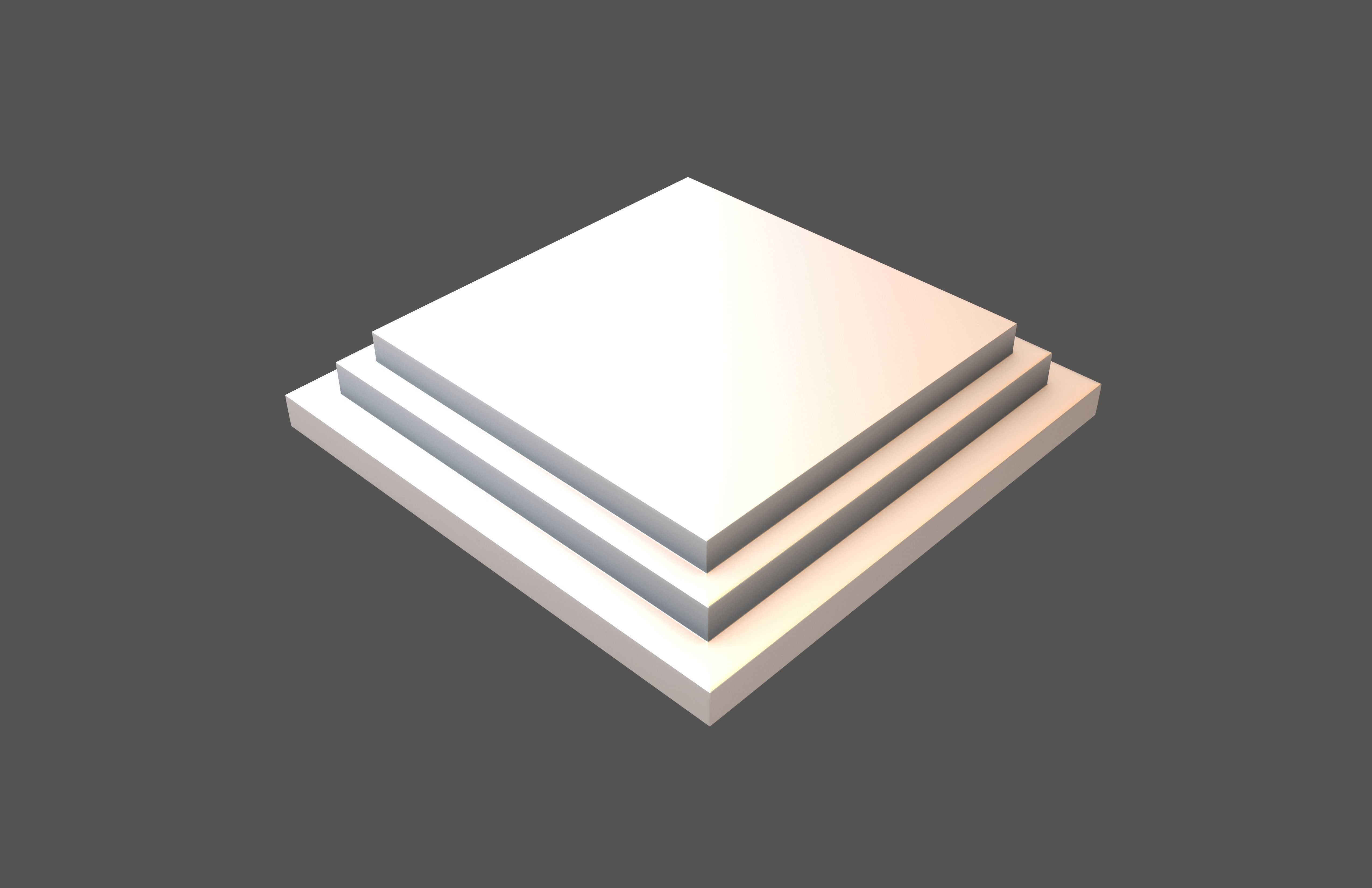 Podium Stage v2 004 Low-poly 3D model_3