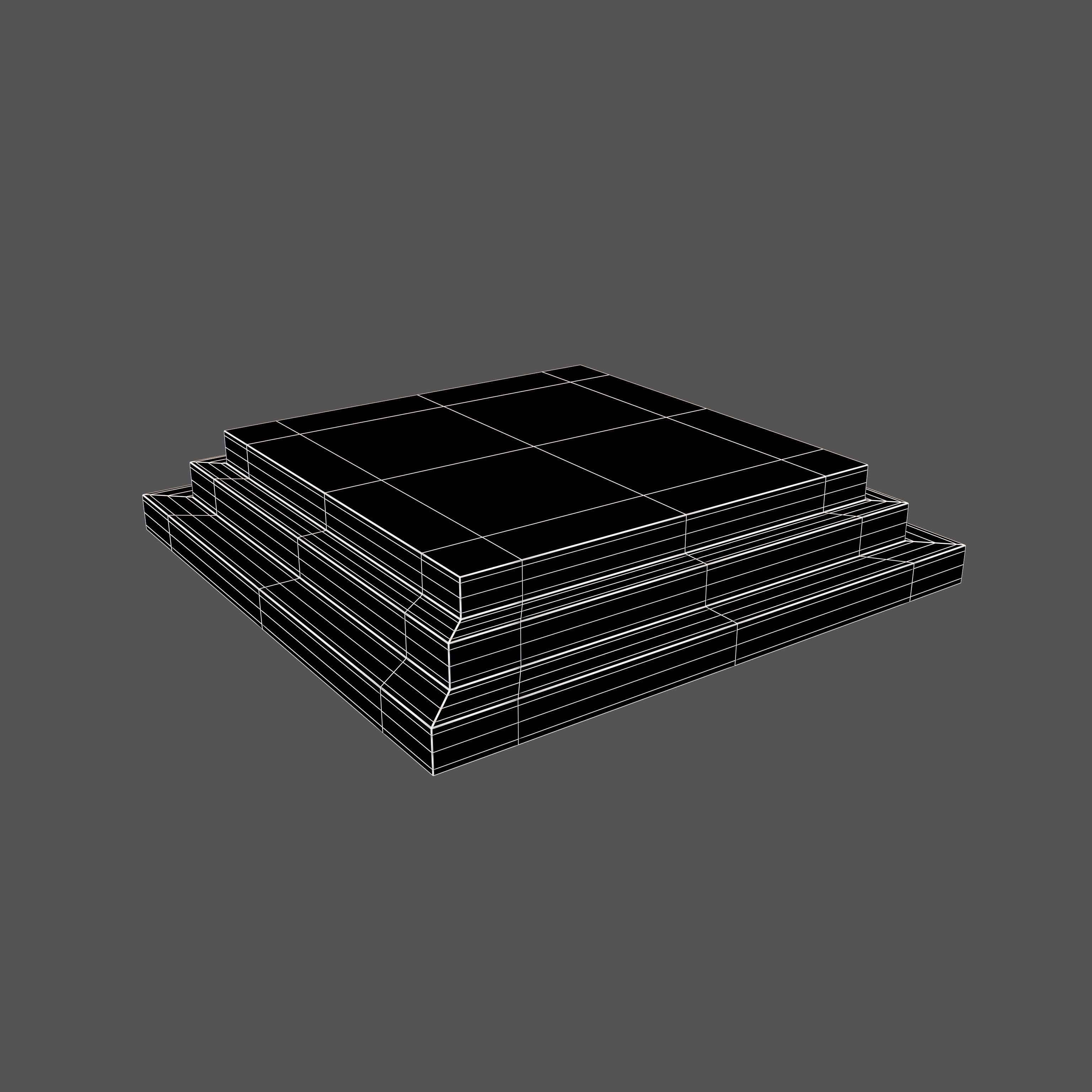 Podium Stage v2 004 Low-poly 3D model_5