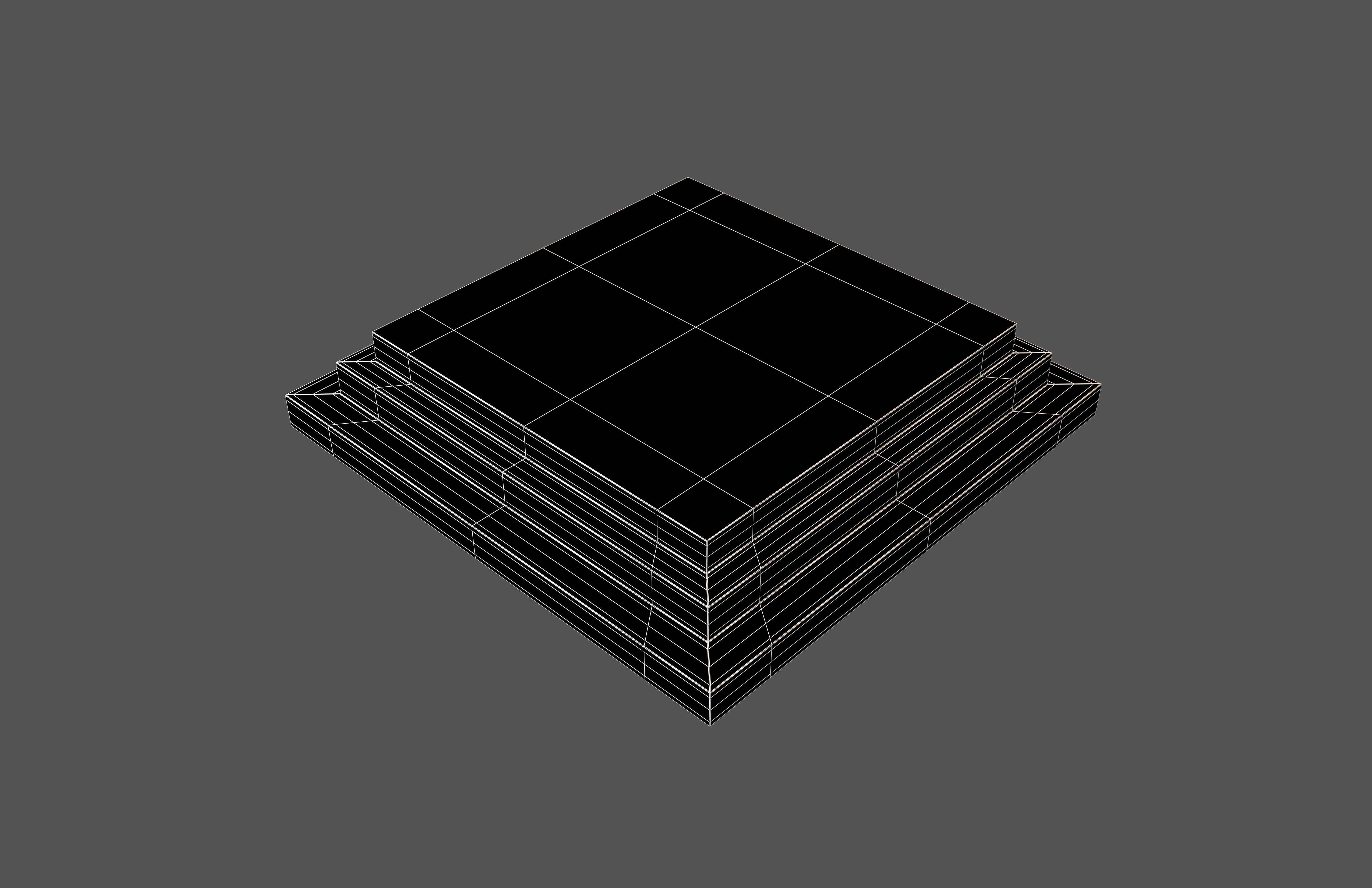 Podium Stage v2 004 Low-poly 3D model_6