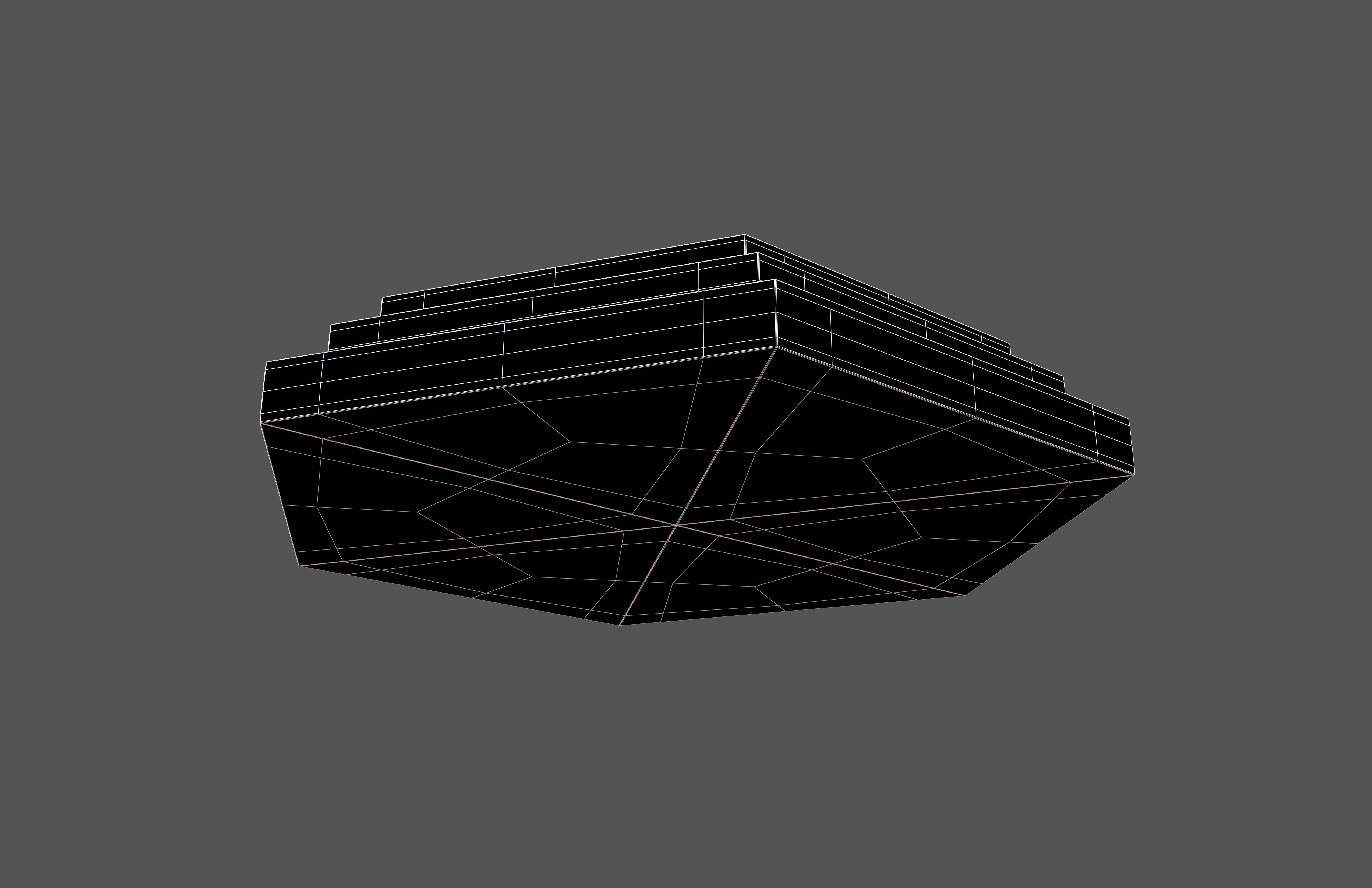 Podium Stage v3 004 Low-poly 3D model_7