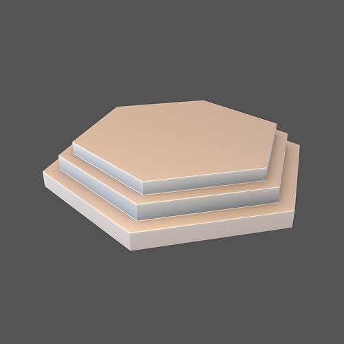 Podium Stage v3 004 Low-poly 3D model