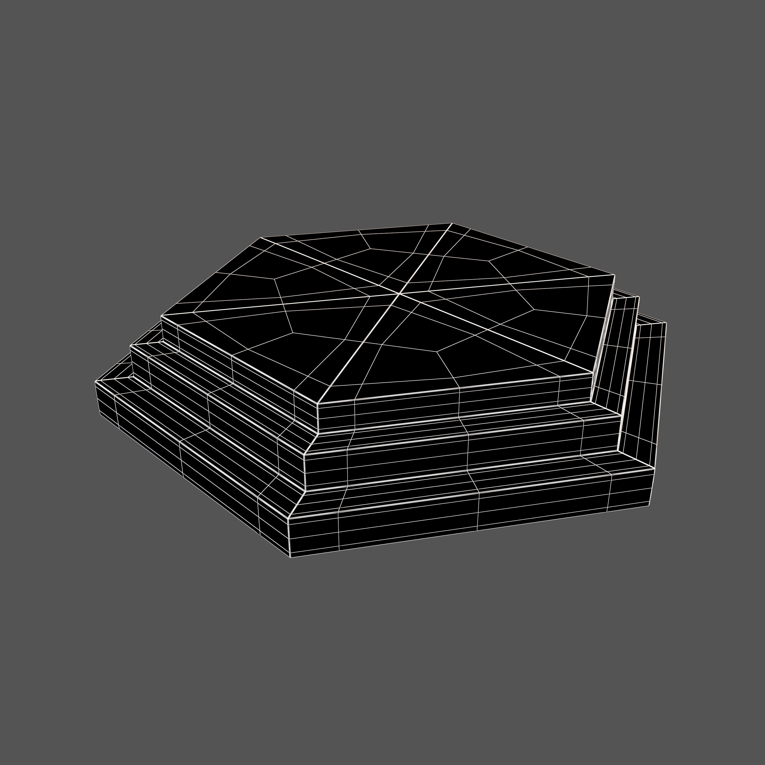 Podium Stage v3 004 Low-poly 3D model_6