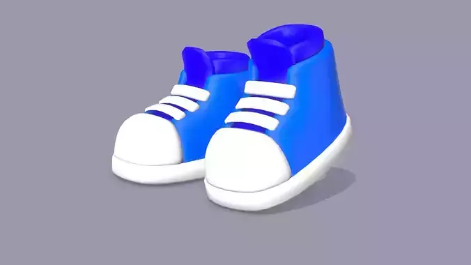 Shoes Cartoon Low-poly 3D model