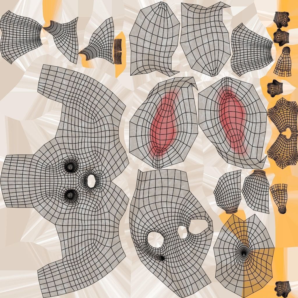 Cartoon Rabbit Rigged Low-poly 3D model_23