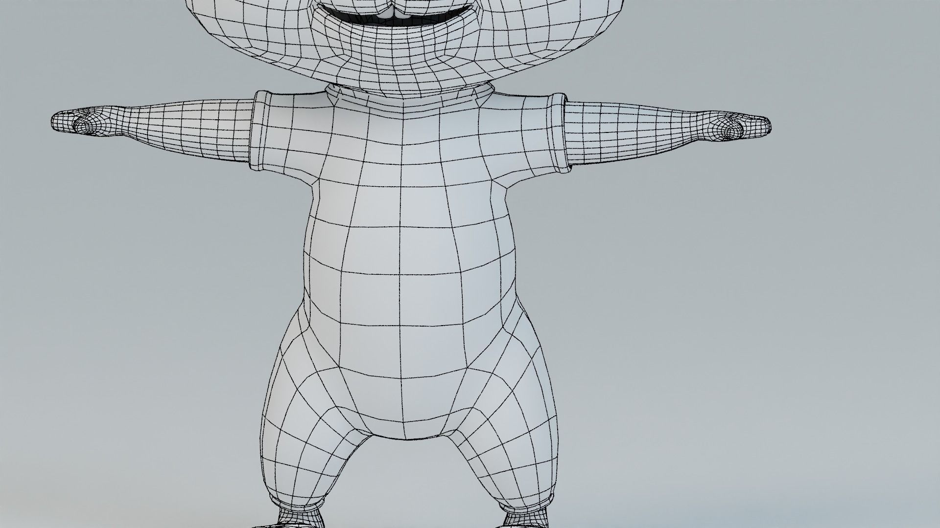 Cartoon Rabbit Rigged Low-poly 3D model_18