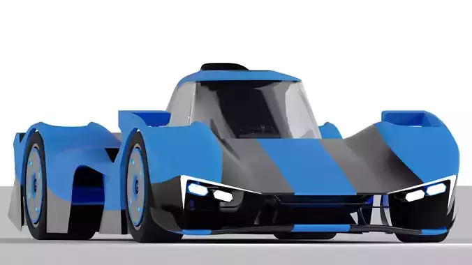 Le Mans Hyper Car Concept Free 3D model