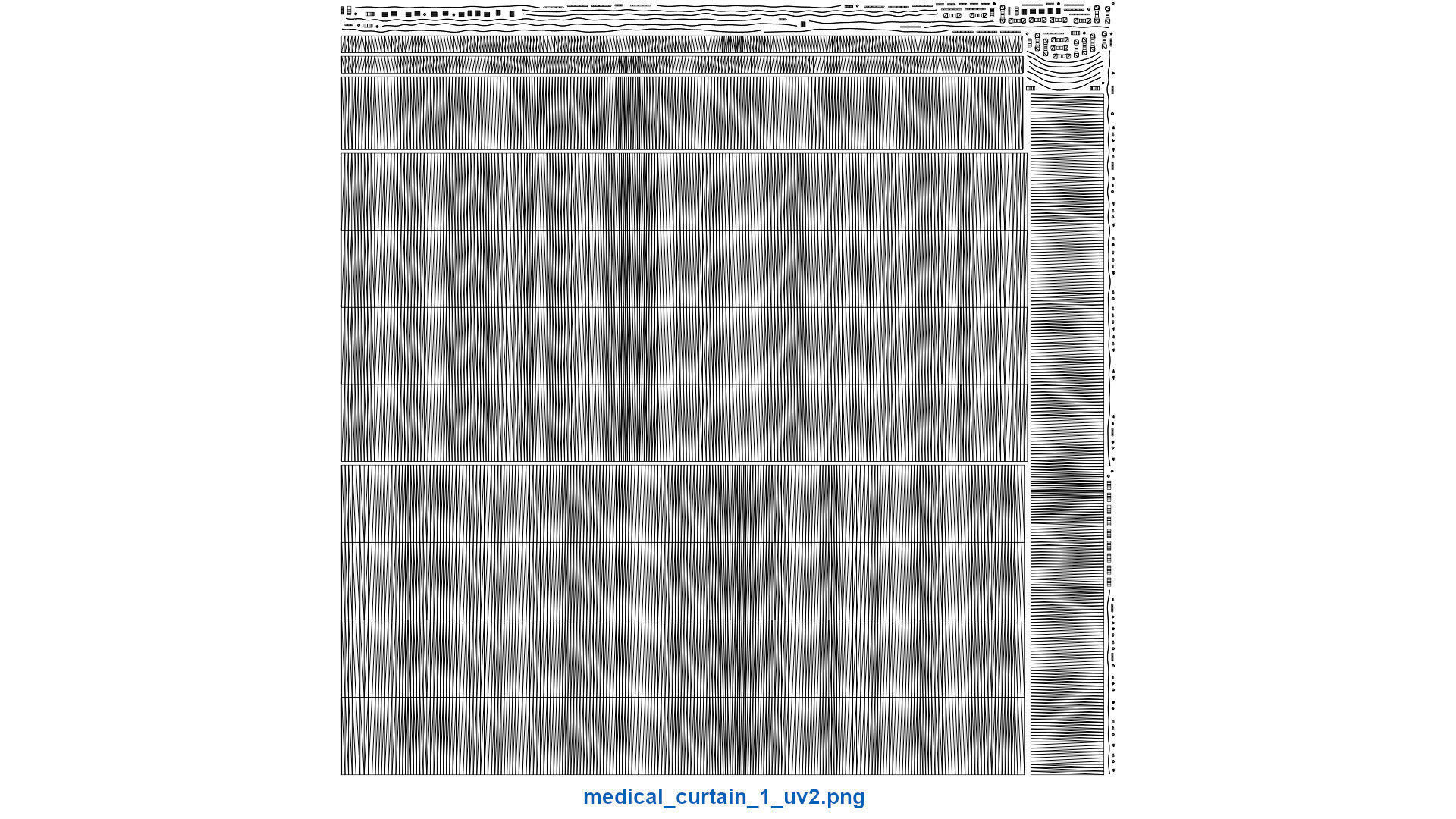 Medical Curtain 1B Low-poly 3D model_11