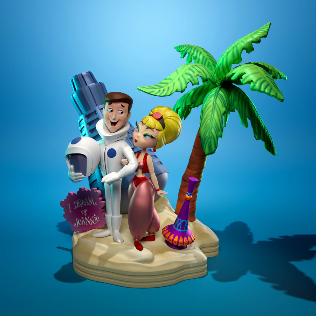 I Dream Of Jeannie - Diorama 3D print model_3