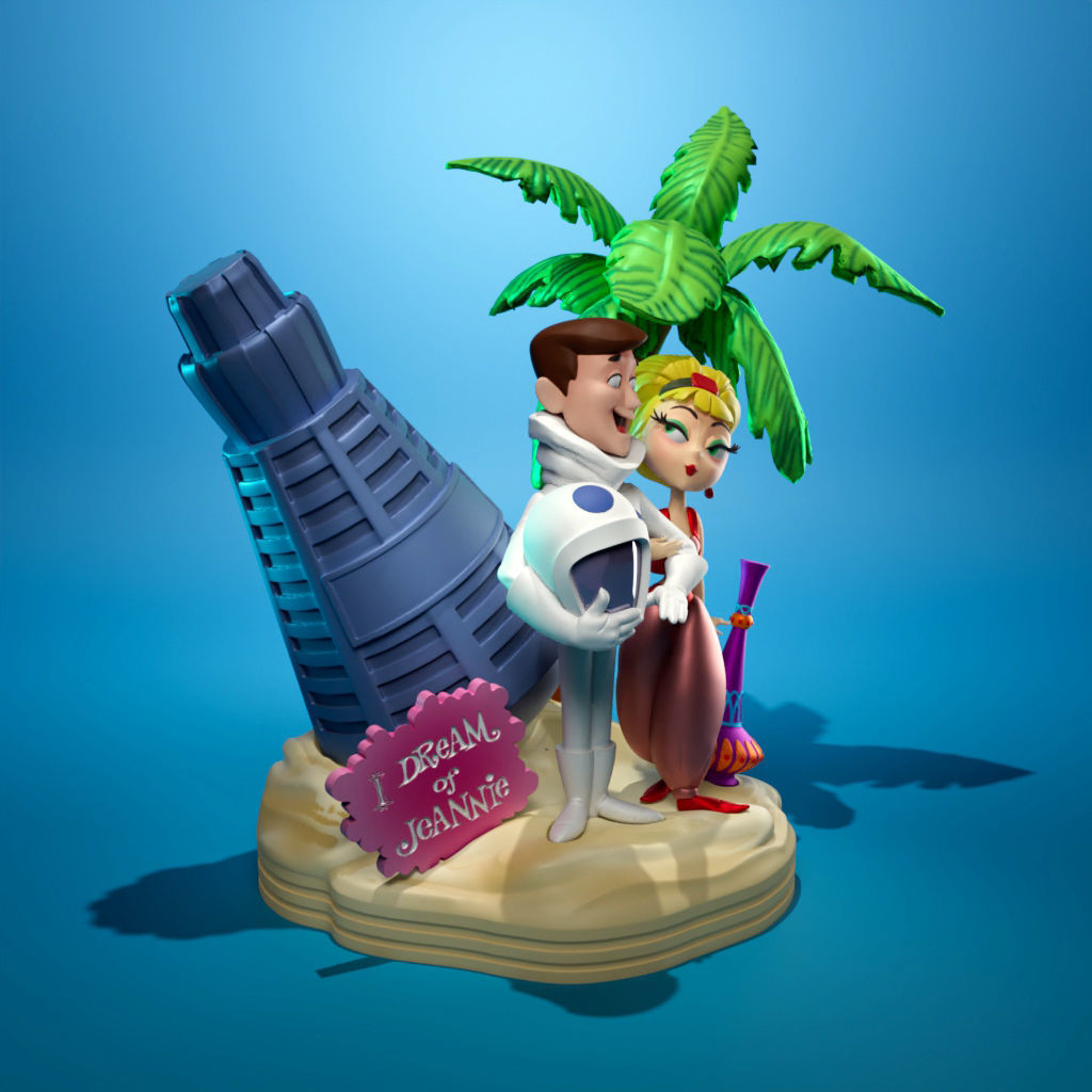 I Dream Of Jeannie - Diorama 3D print model_2
