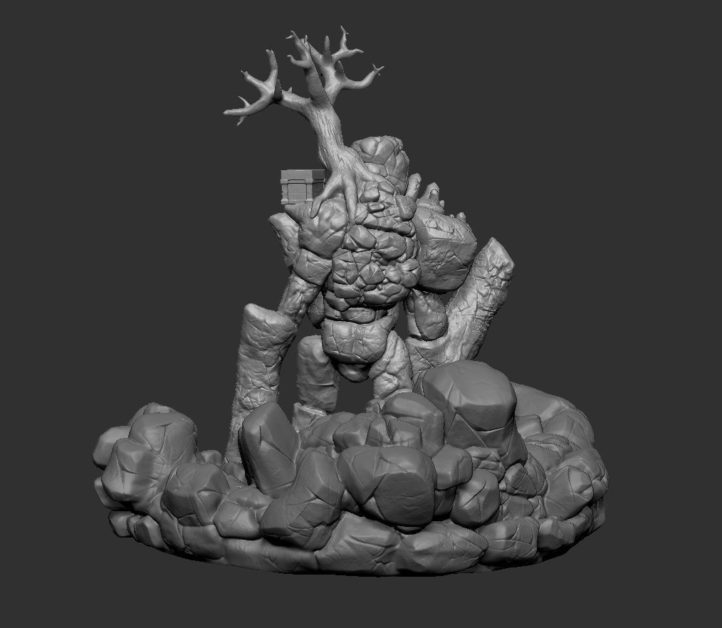 STONE GOLEM 3D print model_3