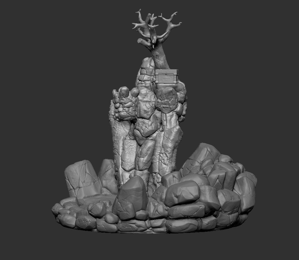 STONE GOLEM 3D print model_4