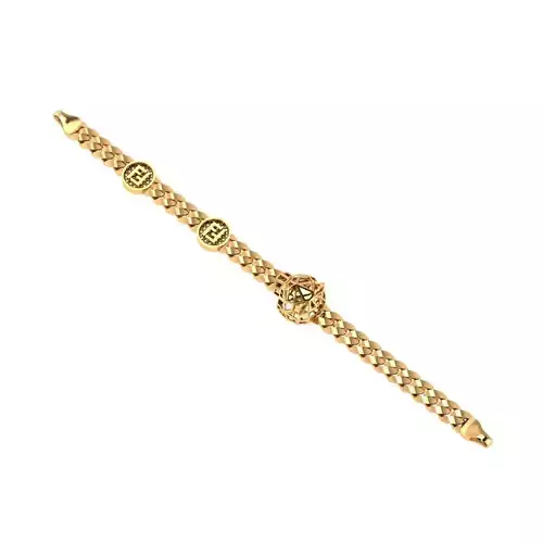 Direct casting tiger chain bracelet  3D model
