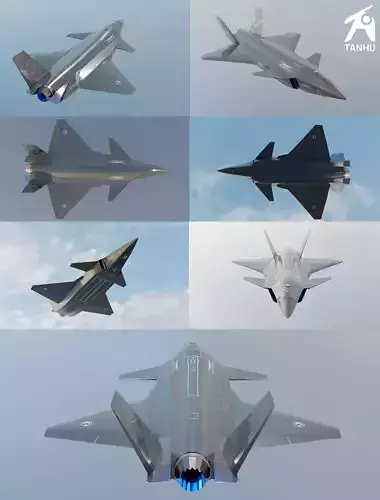 BAYRAKTAR KIZILELMA 3D war plane