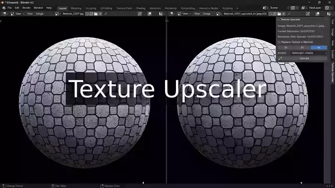 Texture Upscaler  Blender Addon  Free 3D model