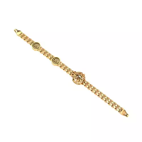 Direct casting tiger chain bracelet  3D model