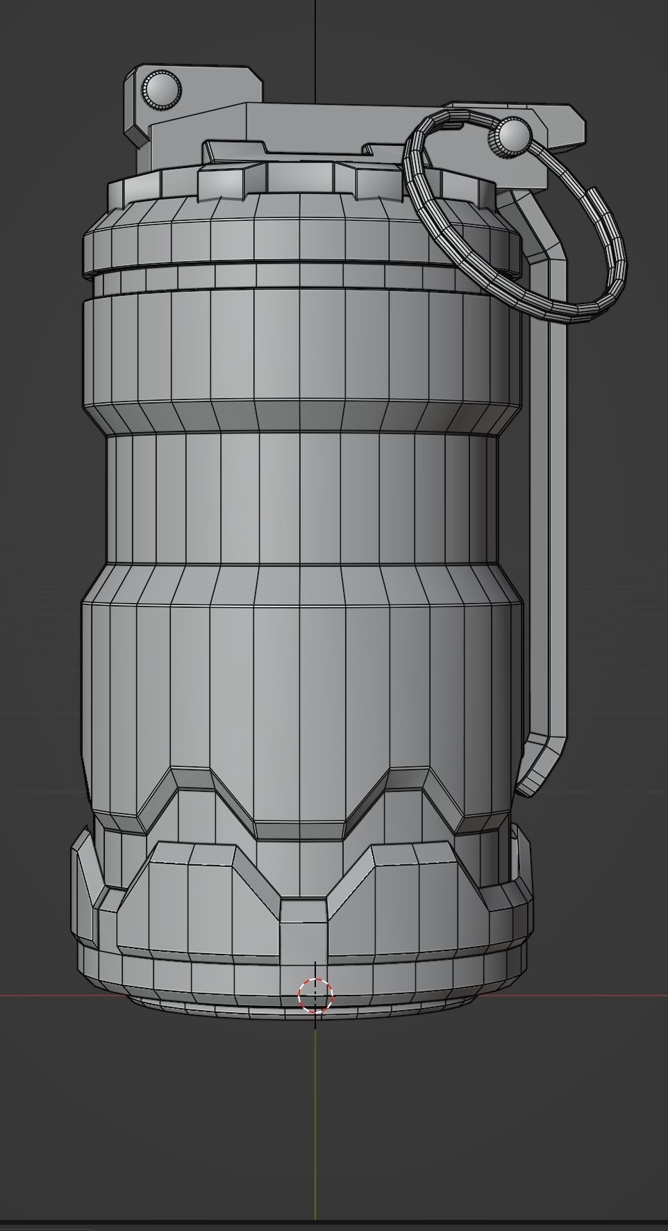 AAA Game Ready Grenade made in blender Low-poly 3D model_2