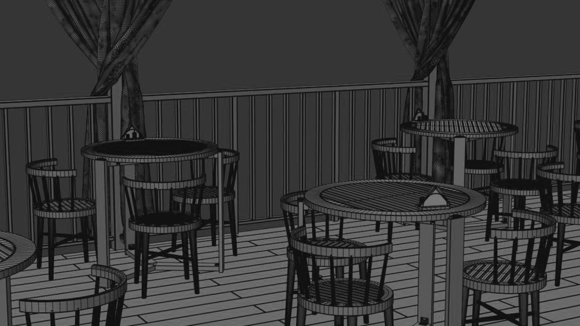 Summer Cafe 3D model_27