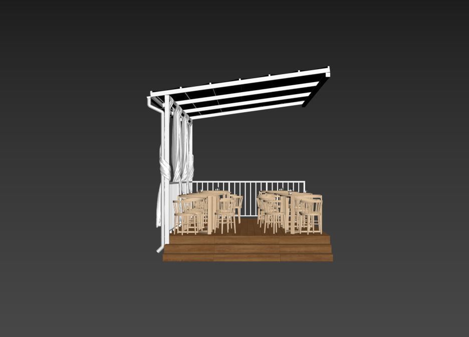 Summer Cafe 3D model_12