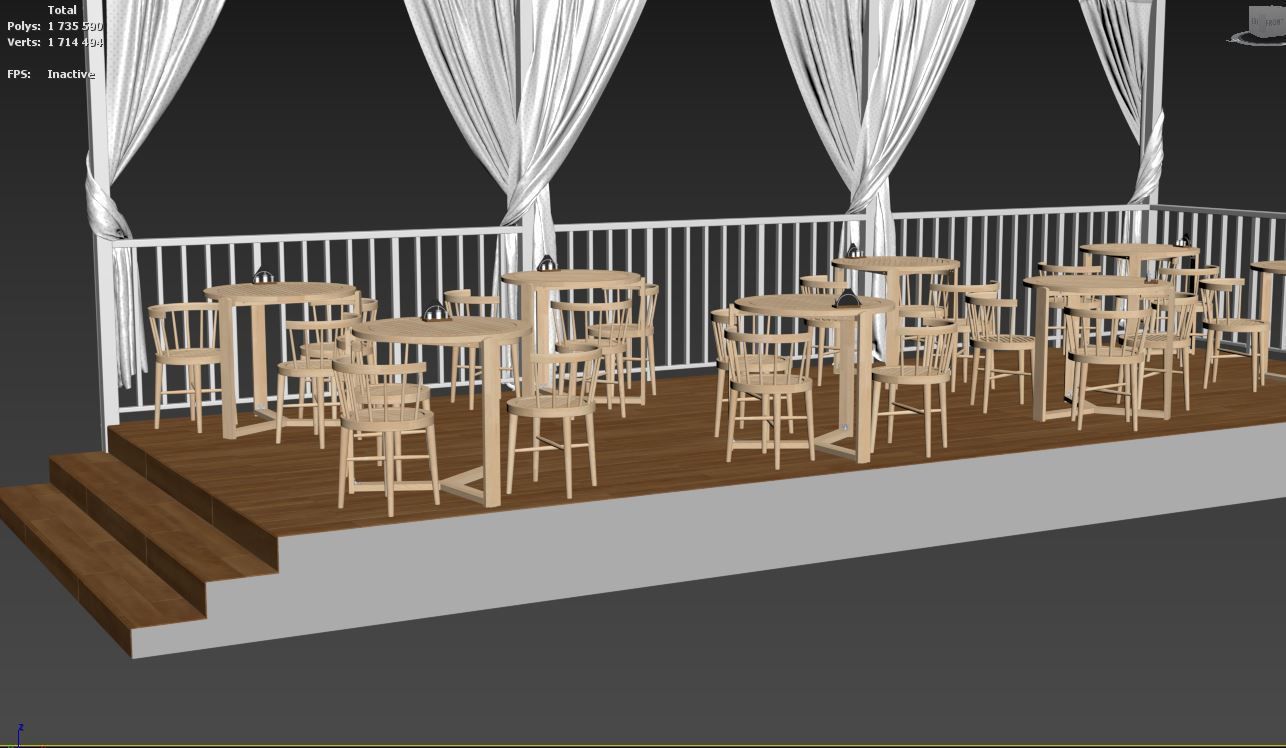 Summer Cafe 3D model_24
