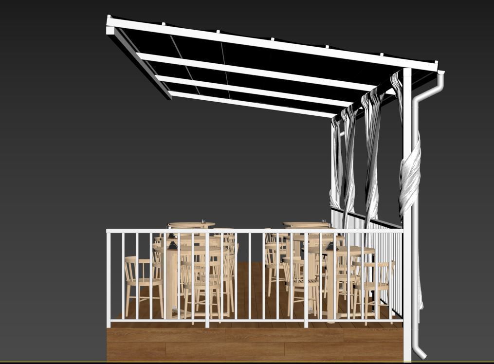 Summer Cafe 3D model_19