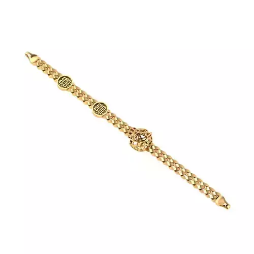 Direct casting tiger chain bracelet 3D model
