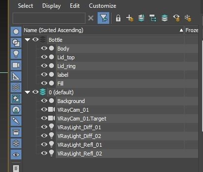 Aquarius bottle 400ml Low-poly 3D model_6