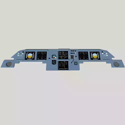 A320 MIP Main Instrument Panel 3D print model