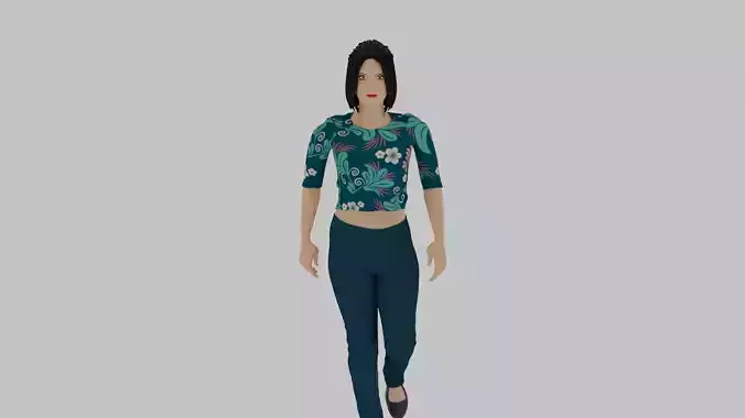 Woman Walking Animation