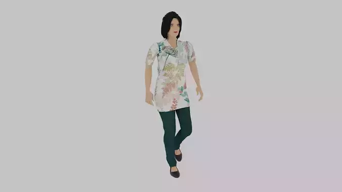 Woman Walking Animation