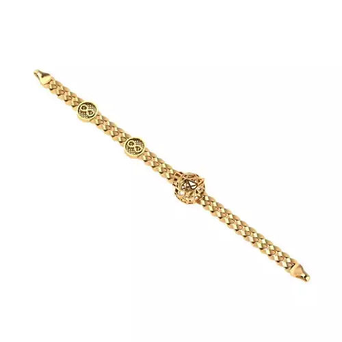 Direct casting tiger chain bracelet 3D model