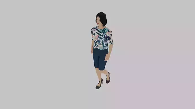 Woman Walking Animation