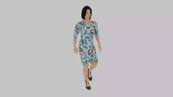 Woman Walking Animation