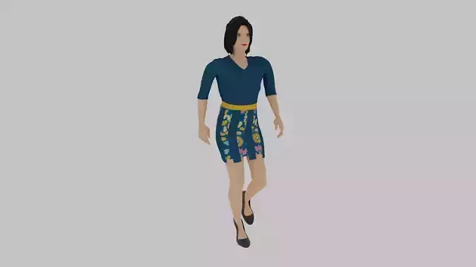 Woman Walking Animation