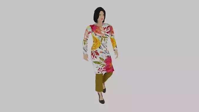 Woman Walking Animation