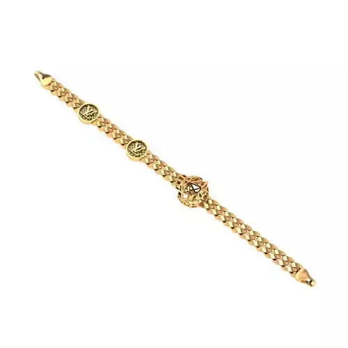 Direct casting tiger chain bracelet 3D model