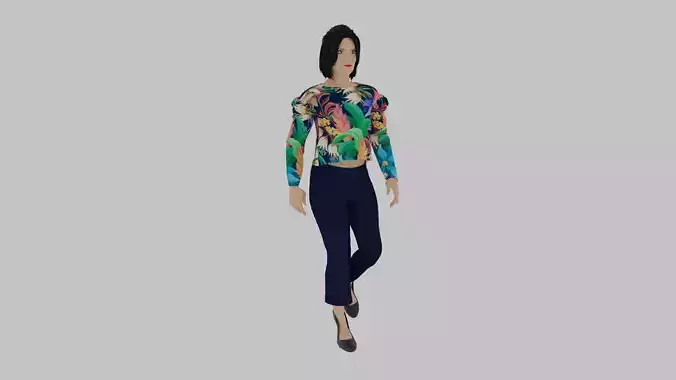 Woman Walking Animation