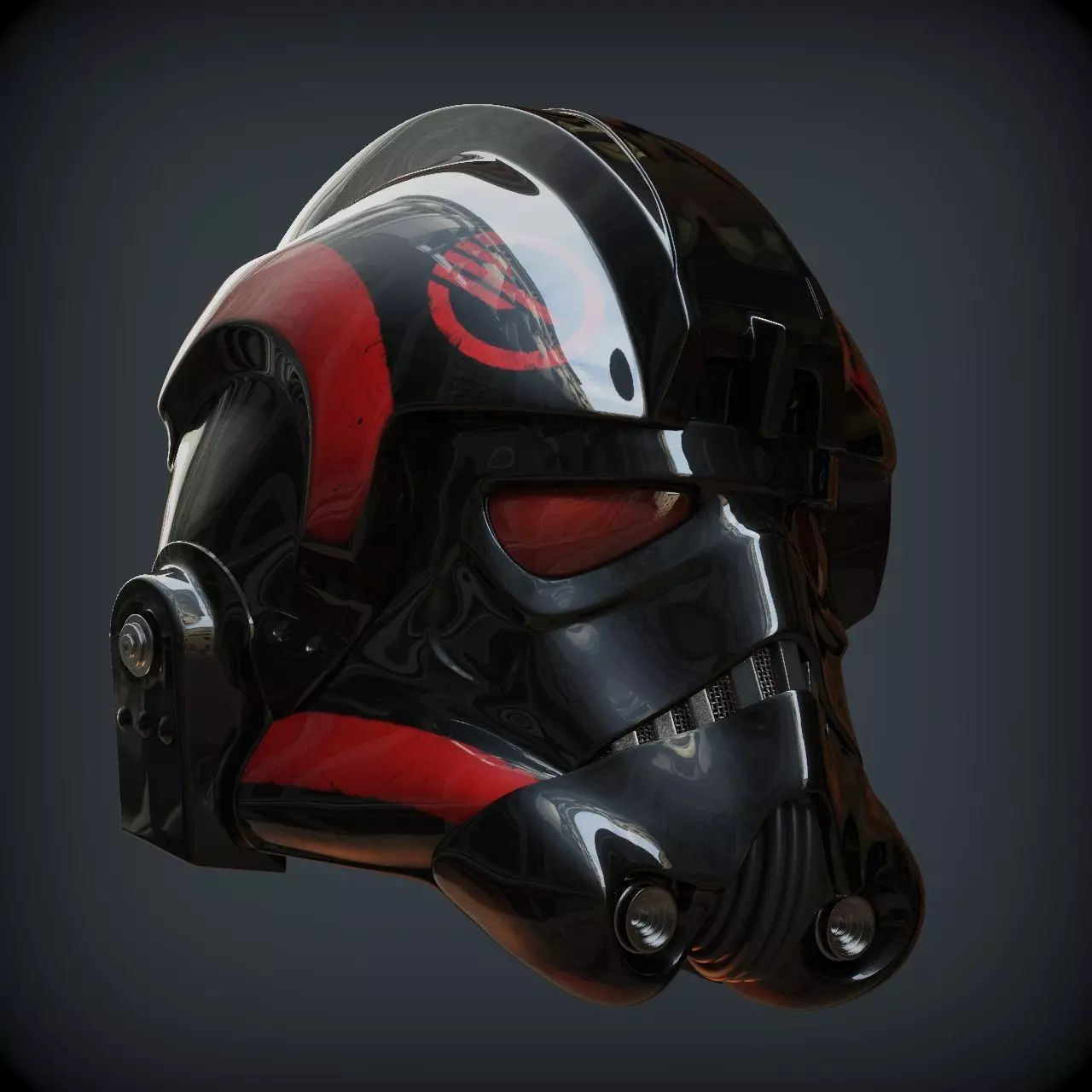 INFERNO SQUAD HELMET REAL LIFE SCALE 3D print model