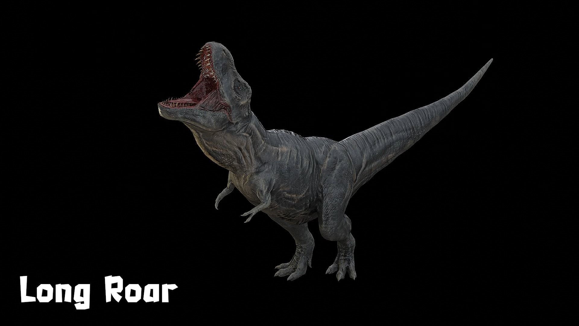 Tyrannosaurus - T-rex Dinosaur Low-poly 3D model_20