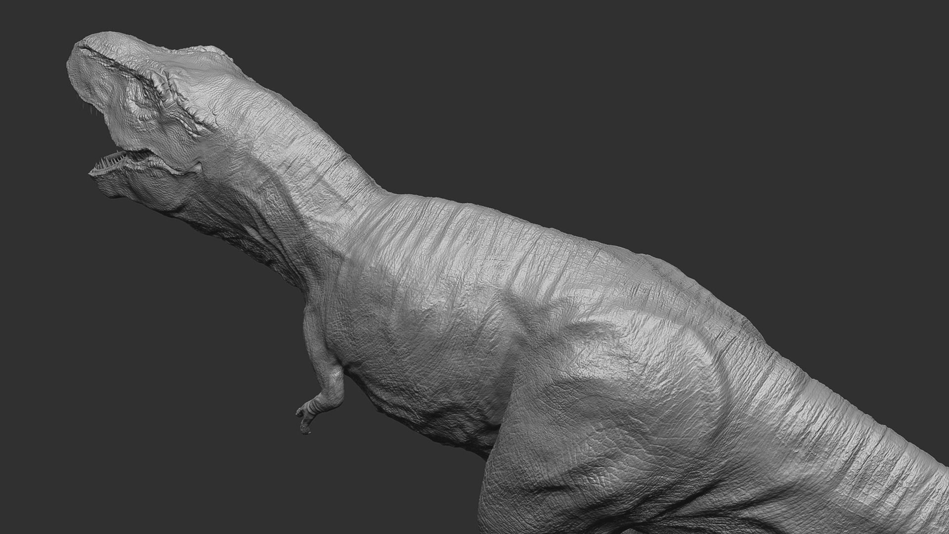 Tyrannosaurus - T-rex Dinosaur Low-poly 3D model_30