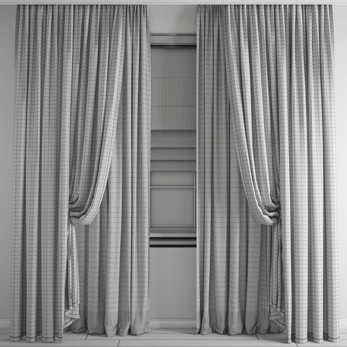 curtain 485 3D model_2