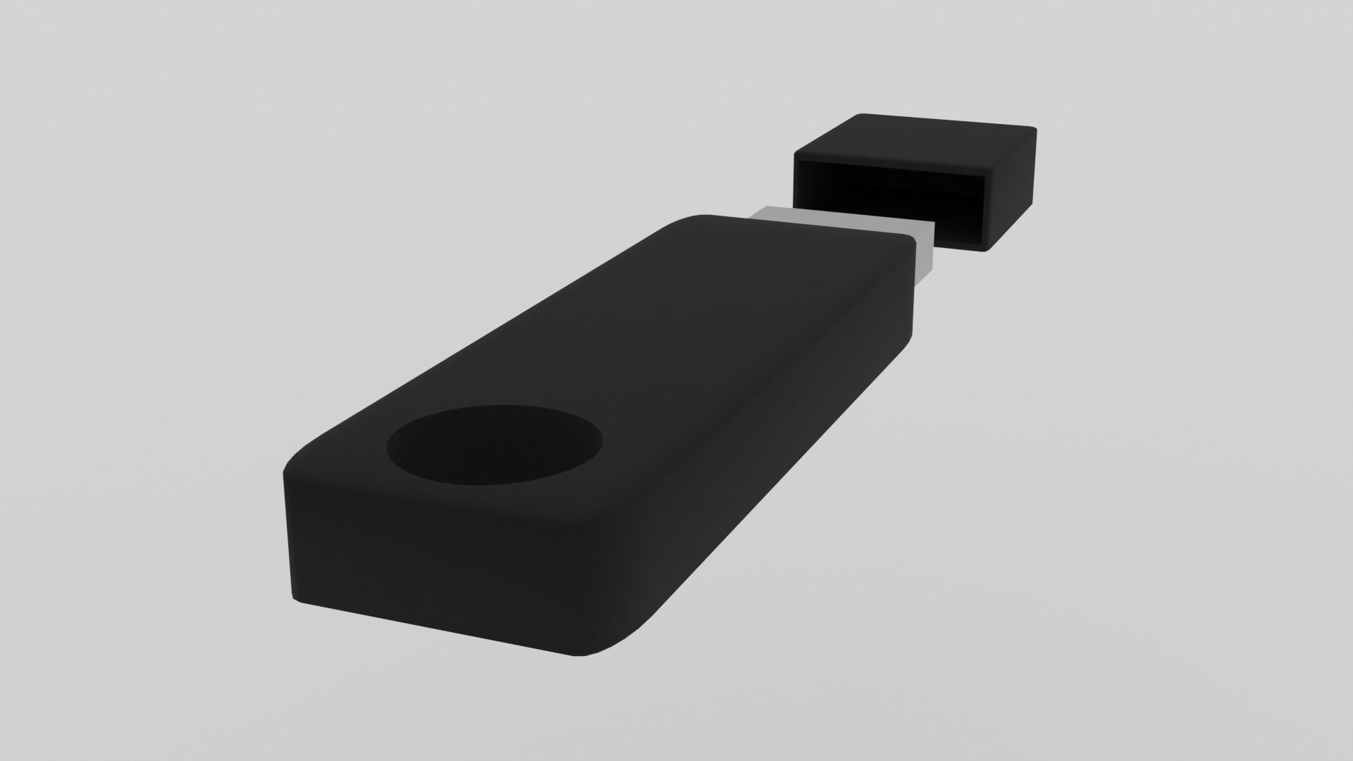 flash drive Low-poly 3D model_4