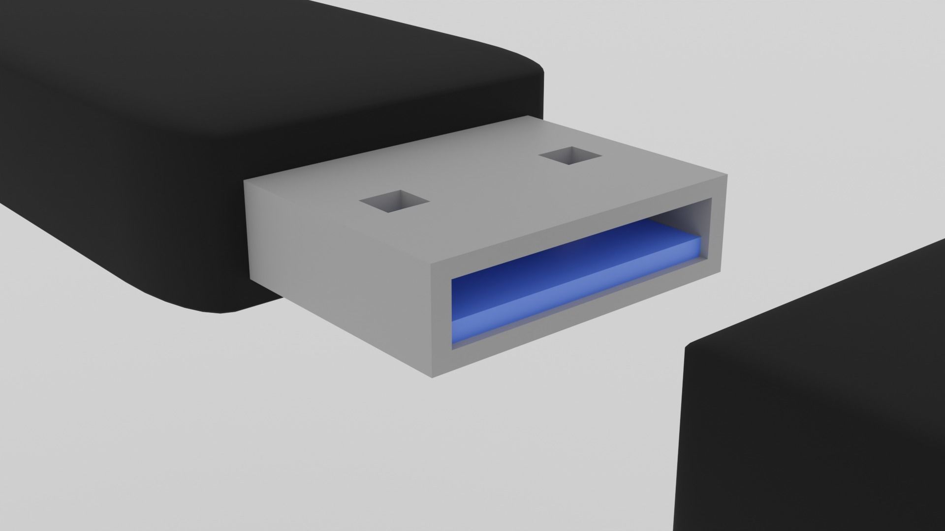 flash drive Low-poly 3D model_6